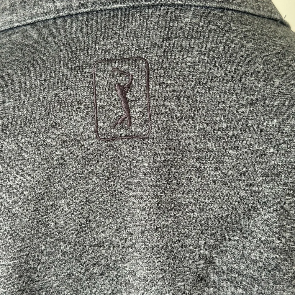 PGA Tour Gray Lightweight Quarter Zip Jacket